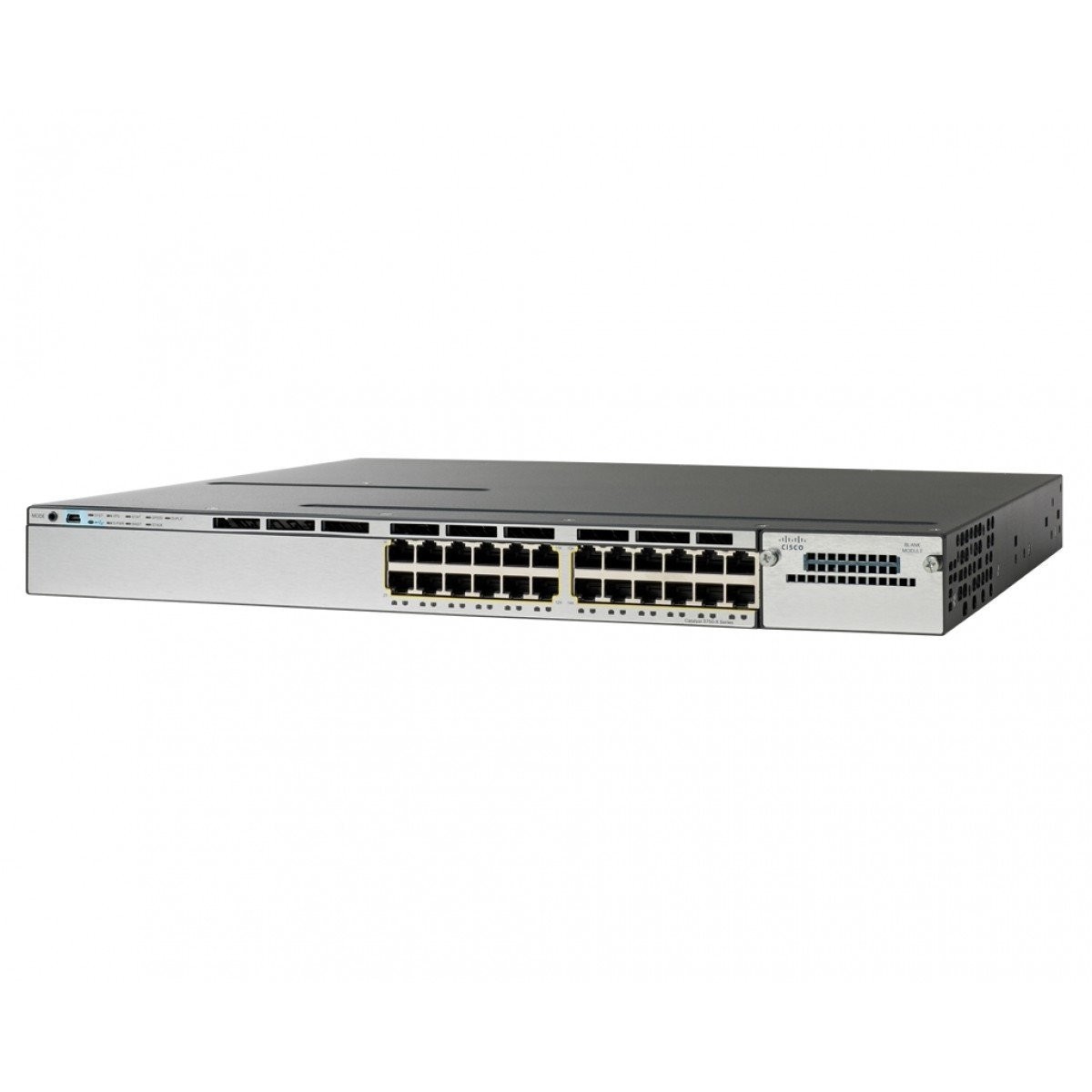 New Cisco WS-C3750X-24T-S 24 Port Gigabit Managed Switch IP Base