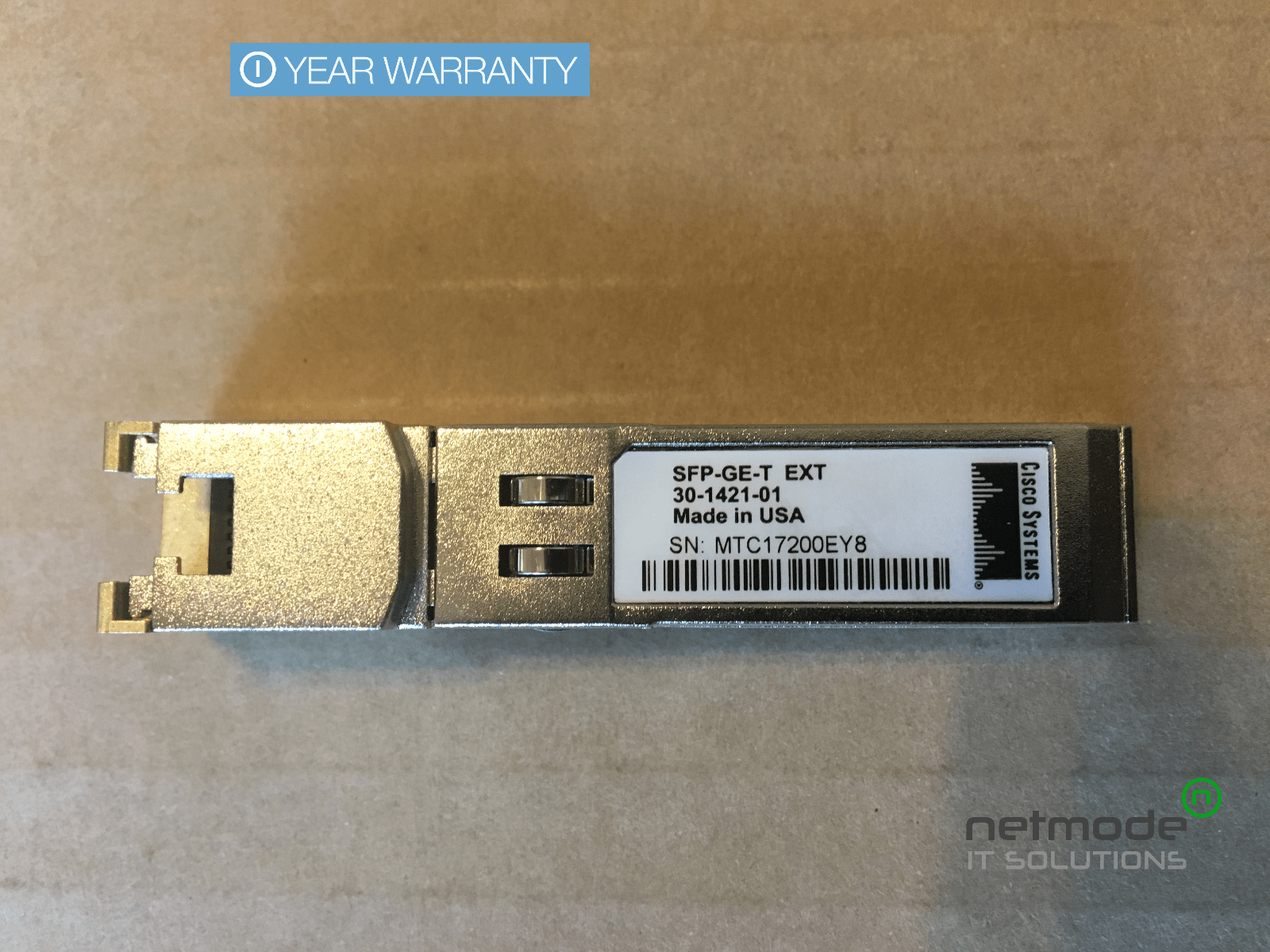 Cisco SFP-GE-T 1000BASE-T SFP Transceiver Module RJ-45