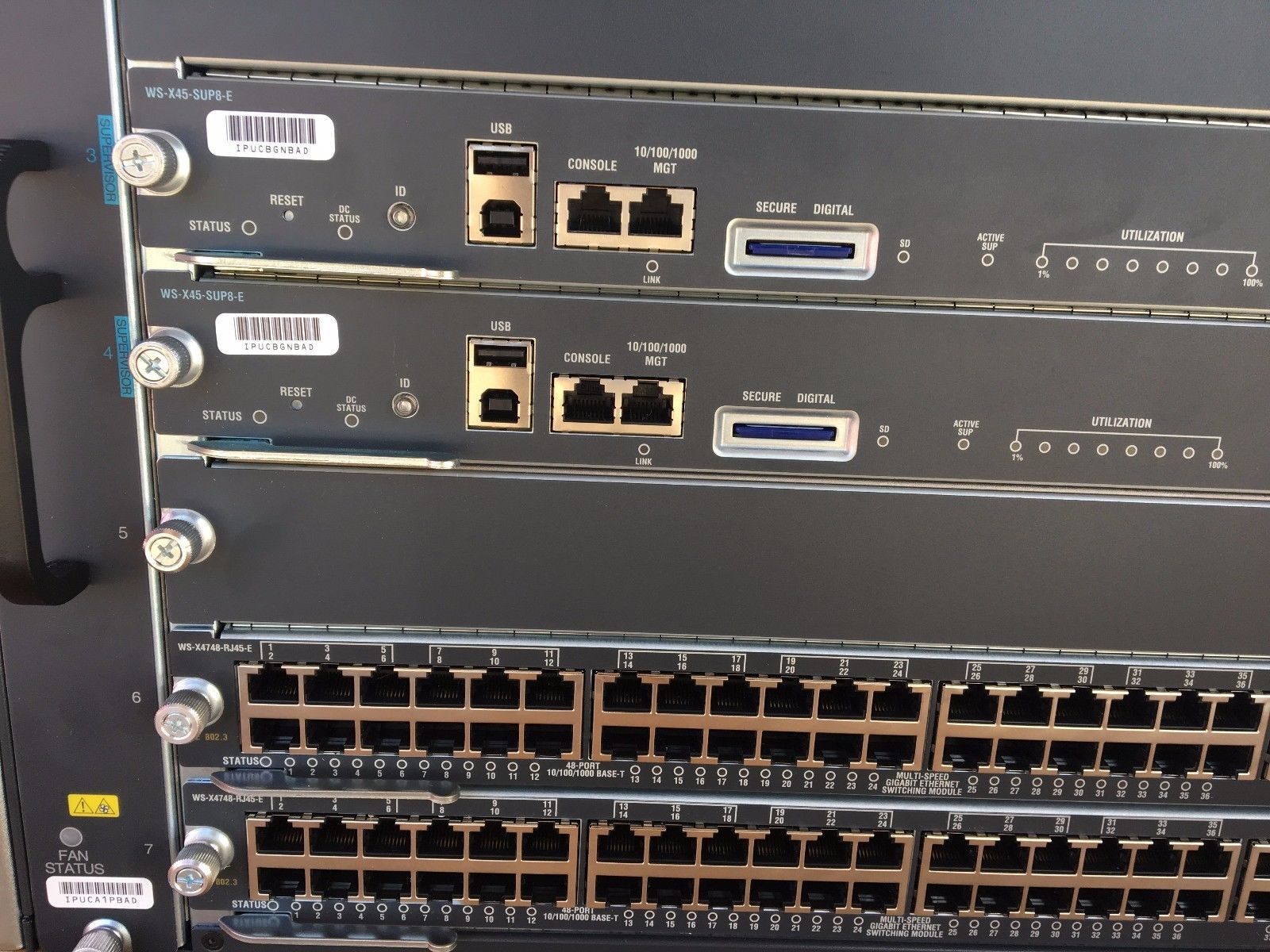 Cisco WS-X4748-RJ45-E 48 Port UPOE Switch Module for 4500 E/E+ series Chassis