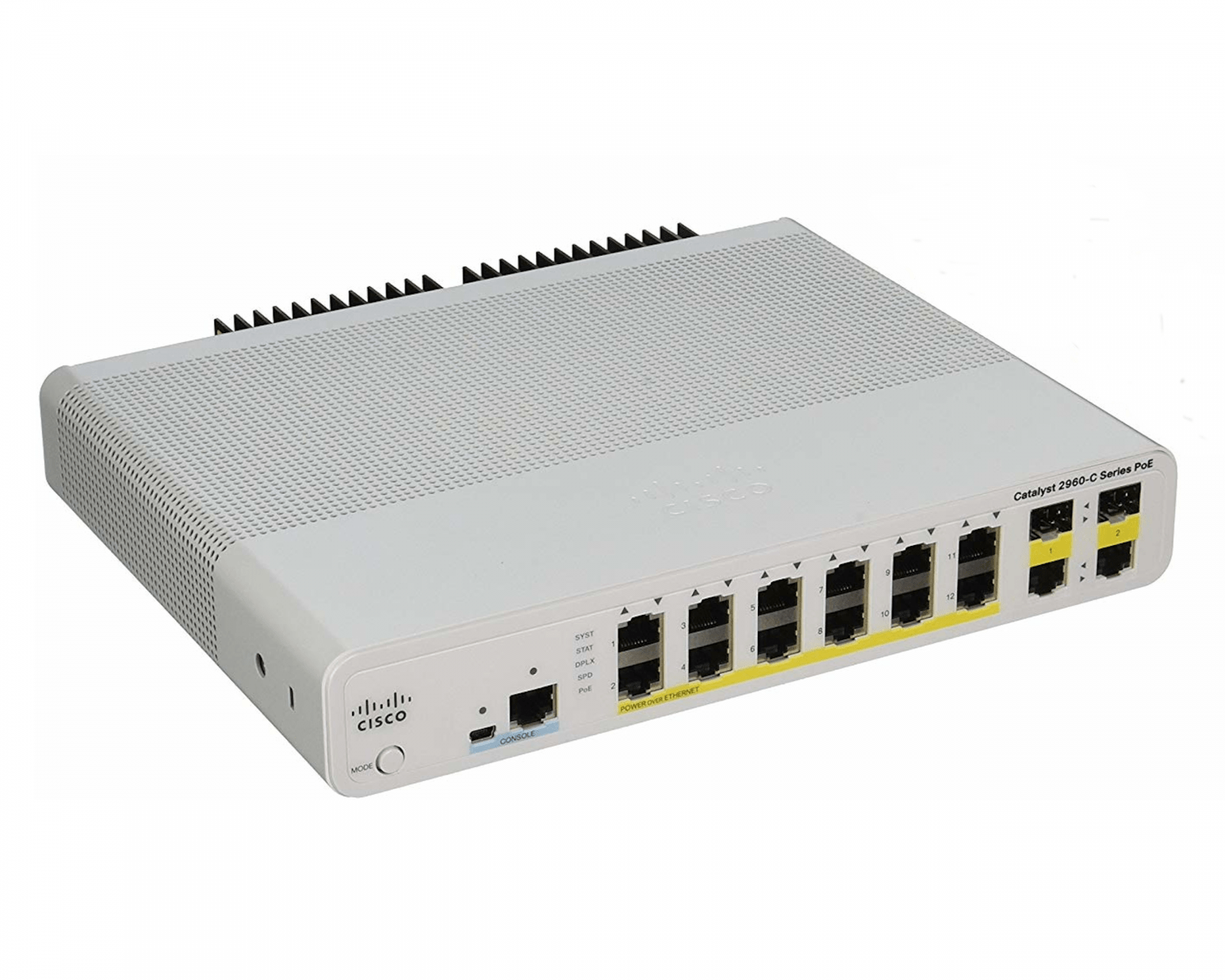 Cisco WS-C2960C-12PC-L Catalyst 2960C Switch 12 FE PoE, 2x Dual Uplink