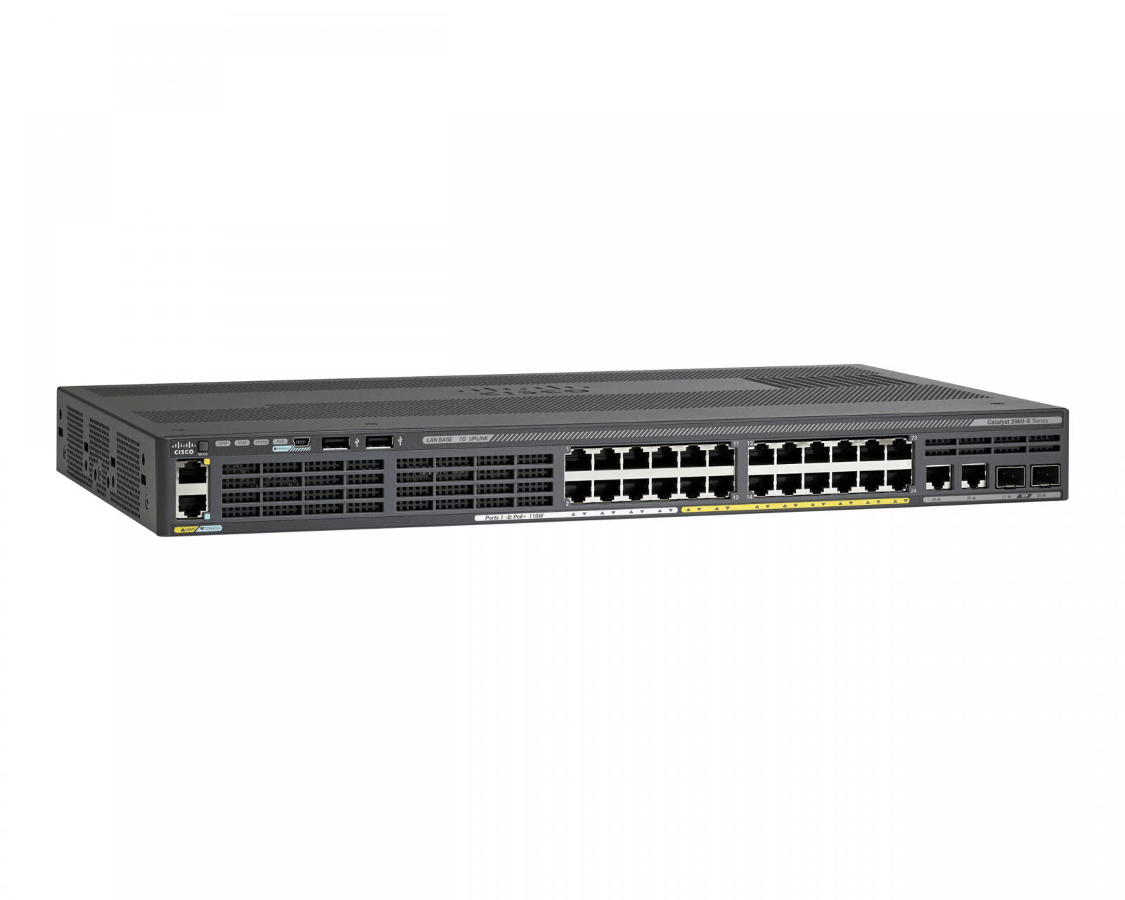 NEW Cisco WS-C2960X-24TS-LL 24 Port Switch 2 SFP LAN Lite Network Device 370W AC