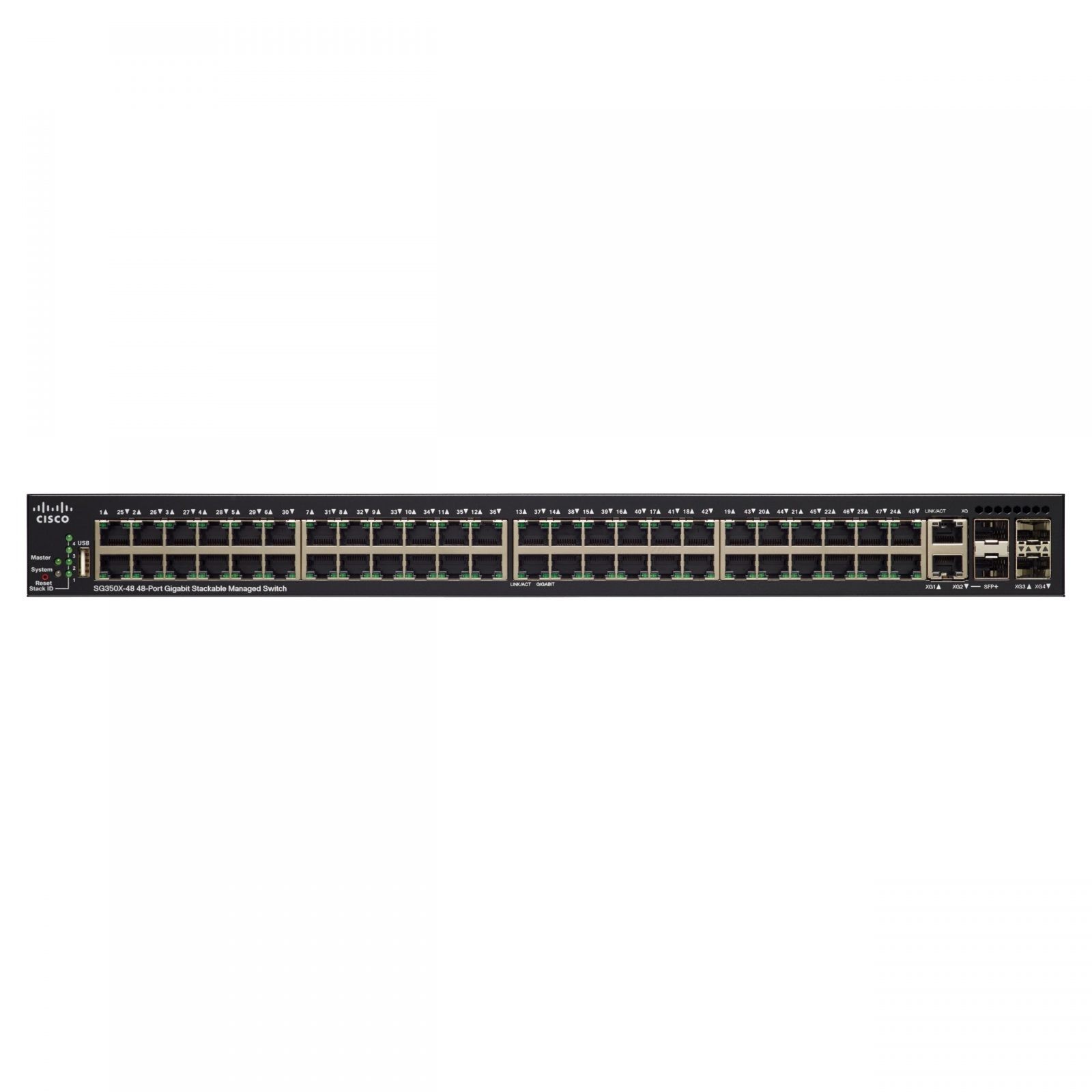 New Cisco SG350X-48MP 48-Port Gigabit PoE Managed Switch SG350X-48MP-K9-NA