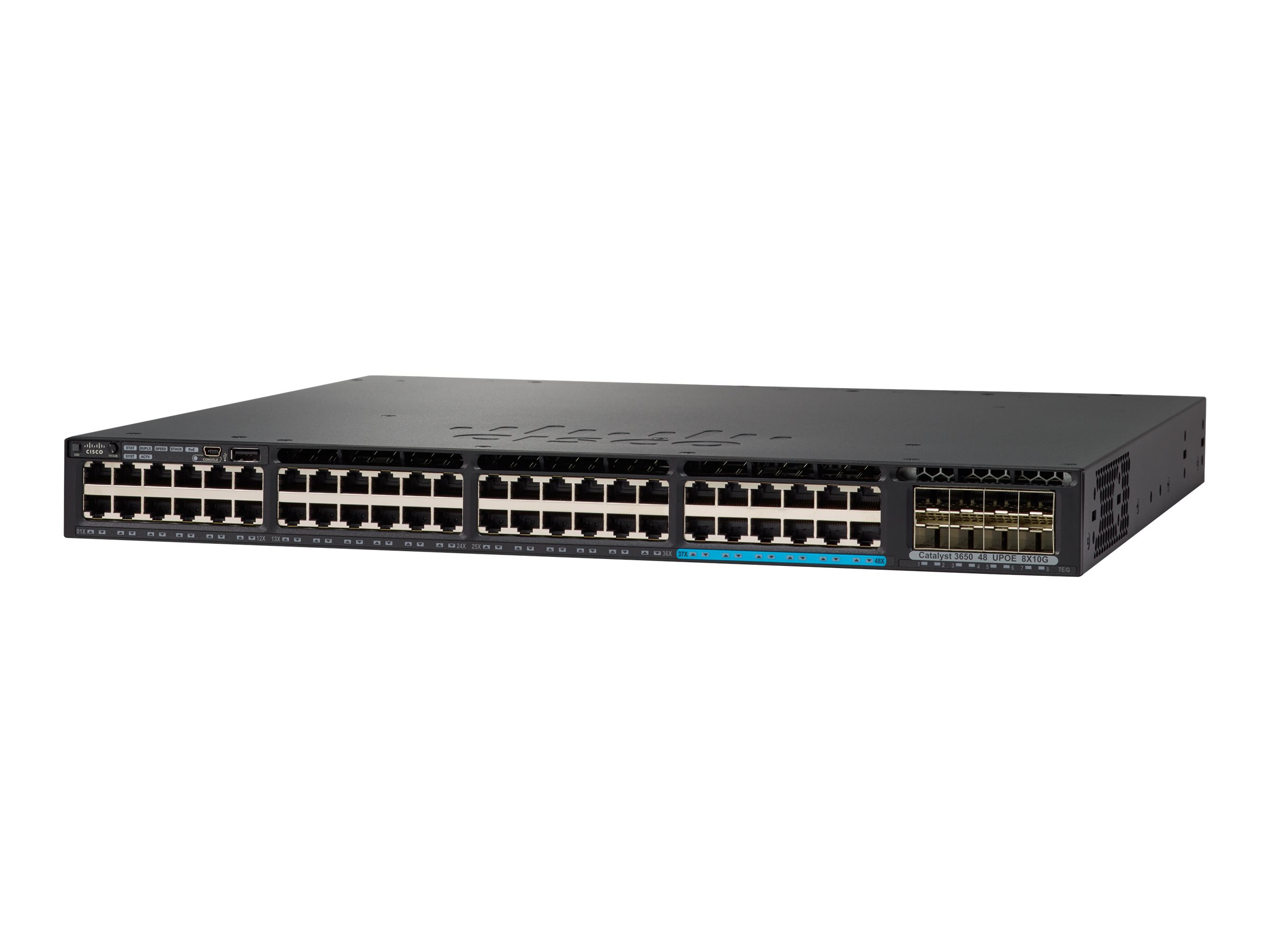 New Cisco Catalyst 3650-12X48FD-S Switch - 48 ports - managed - rack-mountable