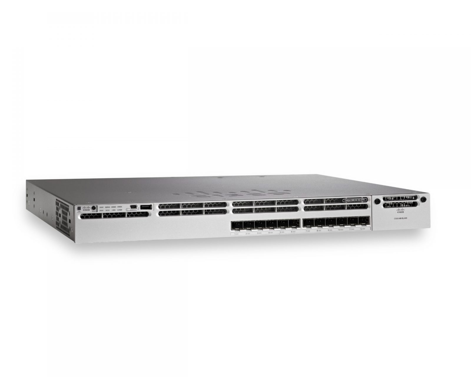 NEW Cisco WS-C3850-12XS-S Switch 12 Port GE SFP+ IP Base 350WAC Power