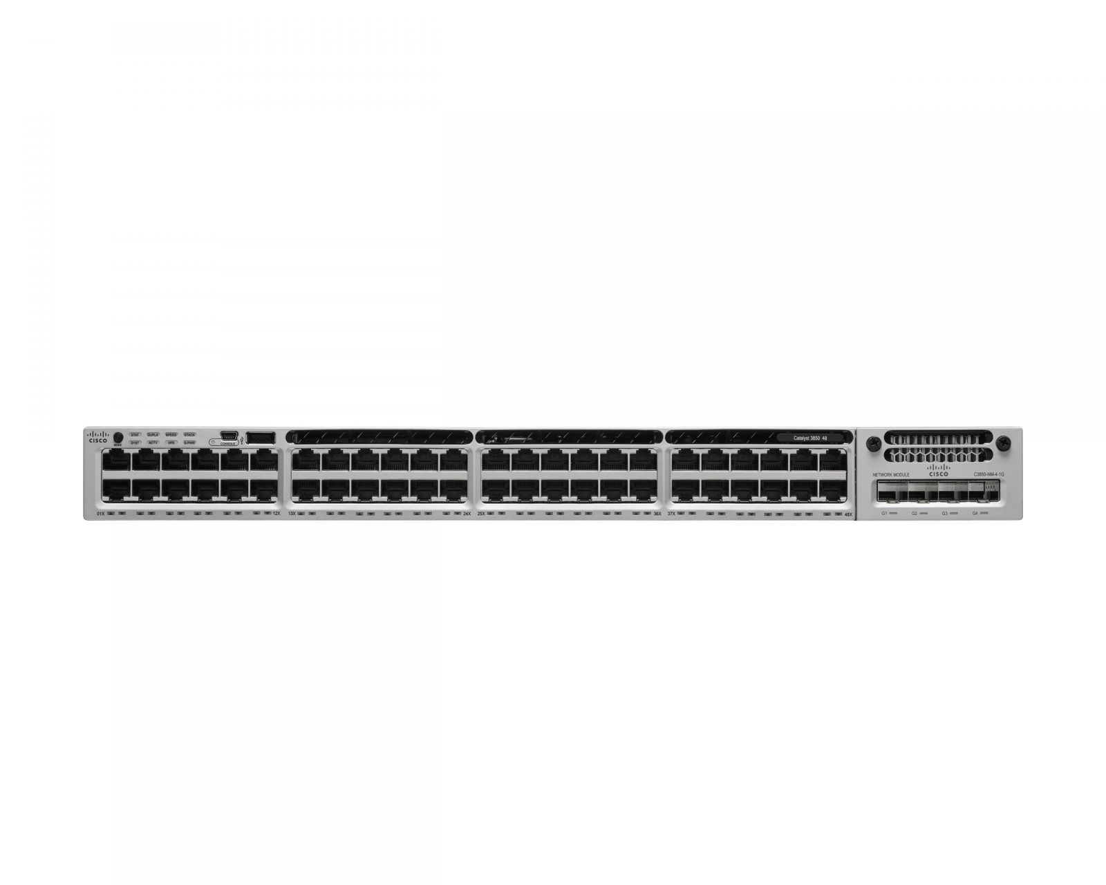 Cisco WS-C3850-48F-L 48 Port POE+ Gigabit Switch