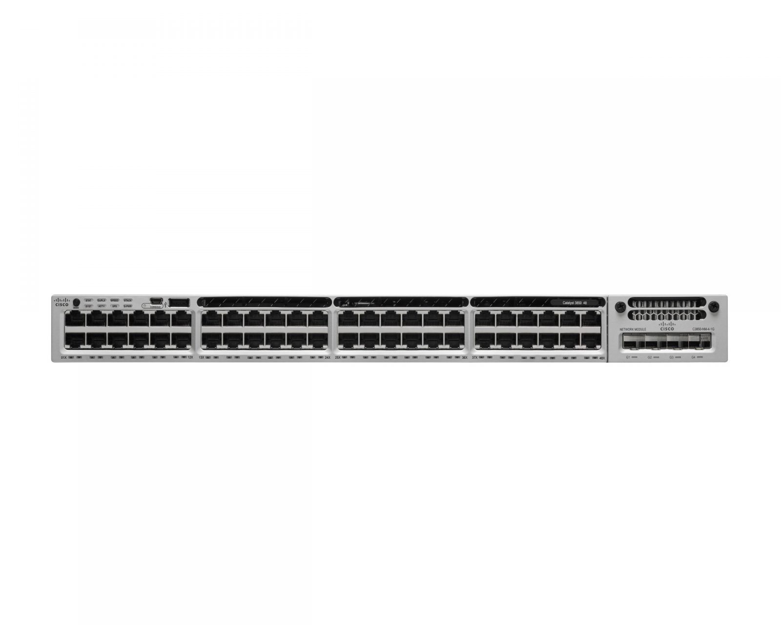 Cisco WS-C3850-48T-E Gigabit Ethernet Switch IP Services 350WAC PWR