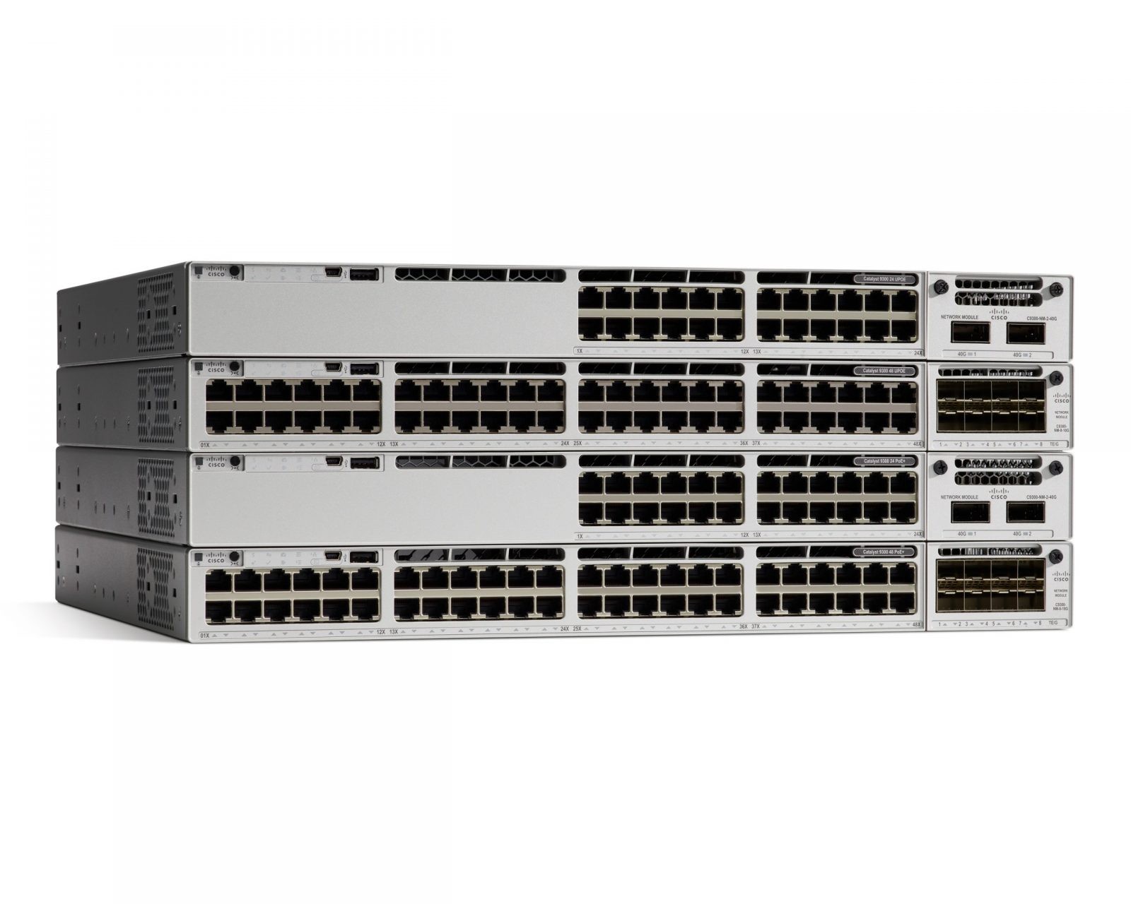 New Cisco C9300-48P-A Catalyst PoE+ Switch Network Advantage 48-Port GbE