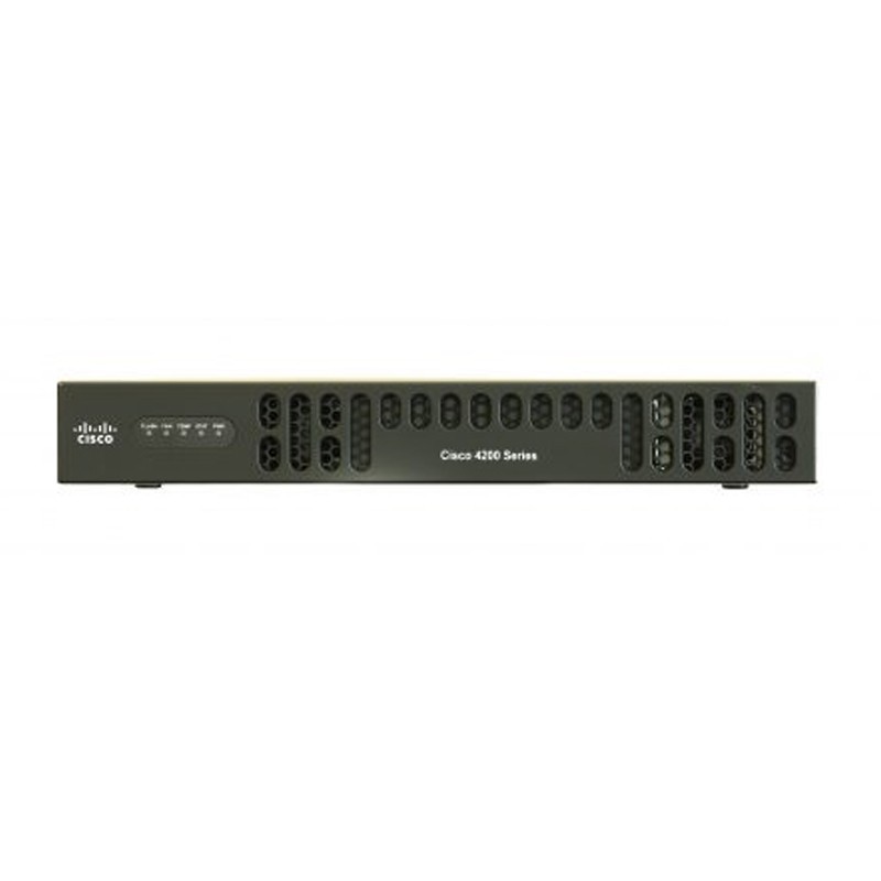 New Cisco ISR4221/K9 35Mbps-75Mbps system throughtput, 2 WAN/LAN ports, 1 SFP port, multi-Core CPU,2 NIM