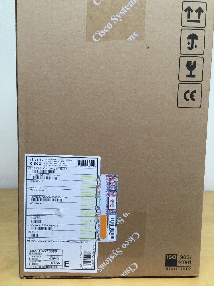 NEW Cisco CTS-SX20N-P40-K9 (Replaces CTS-SX20-PHD4X-K9) TelePresence SX20N